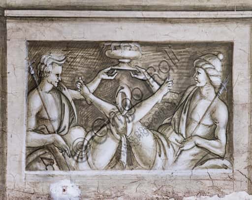Grisaille nella Libreria Piccolomini: Figure Legate con Coppa a Siena