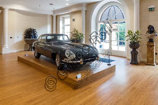 The Jaguar E-Type at the Masone Labyrinth in Fontanellato