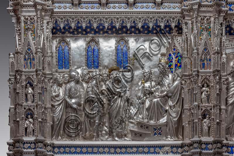 Saint John Preaches before Herod: Silver Altar Tile in Florence