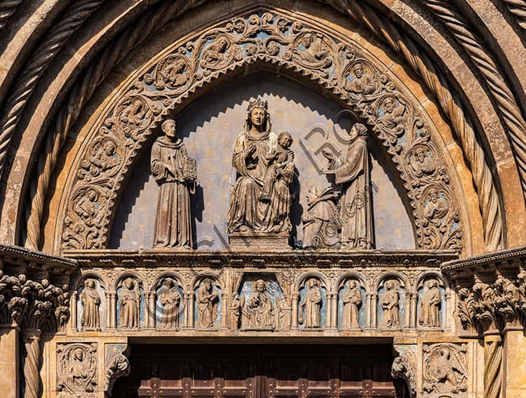 Lunetta di San Lorenzo: Madonna in trono con Bambino e Santi a Vicenza