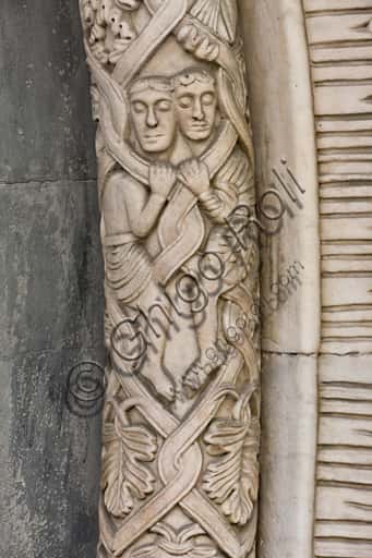 St. Gotthard Doorway Lunette: Confronting Figures in Genoa Cathedral
