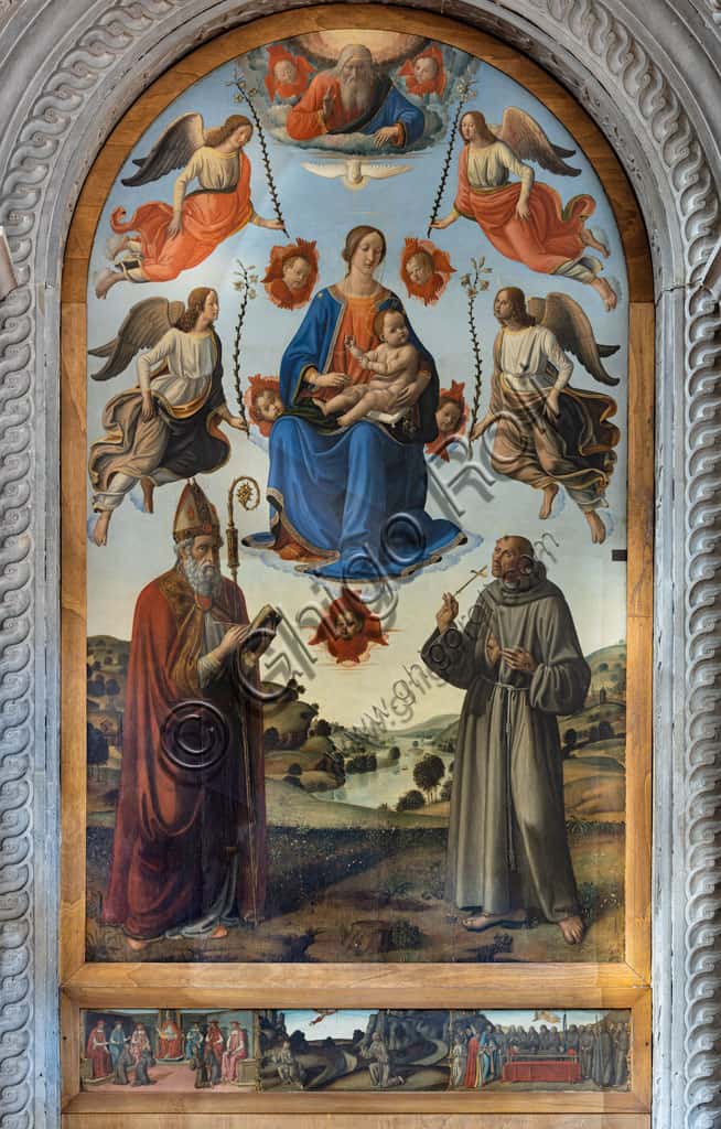 Madonna con Bambino di Cosimo Rosselli nella Chiesa di Sant'Ambrogio a Firenze