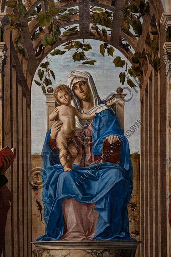 Enthroned Madonna with Infant Jesus by Cima da Conegliano (1489)