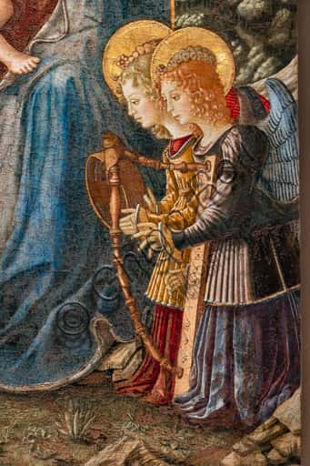 Madonna di San Domenico di Benedetto Bonfigli: Angeli Musicanti