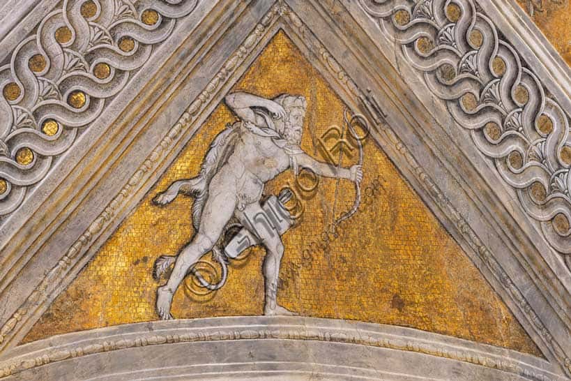 Vault of the Camera Picta: Hercules and the Centaur Nessus Fresco Detail