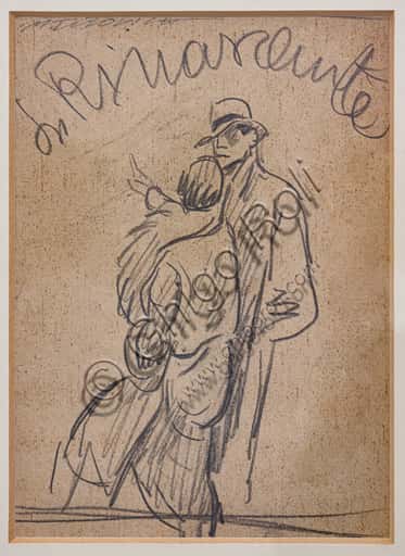 Pencil Sketch by Marcello Dudovich for La Rinascente, 1928