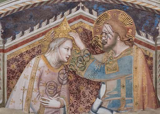 The Coronation of the Virgin: Fresco by Maso di Banco in Florence