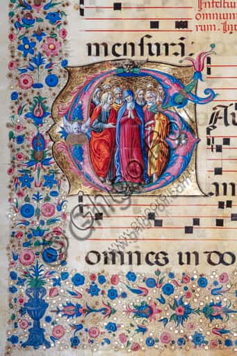 La Vergine e tutti i Santi: miniatura di Rosselli e Liberale da Verona