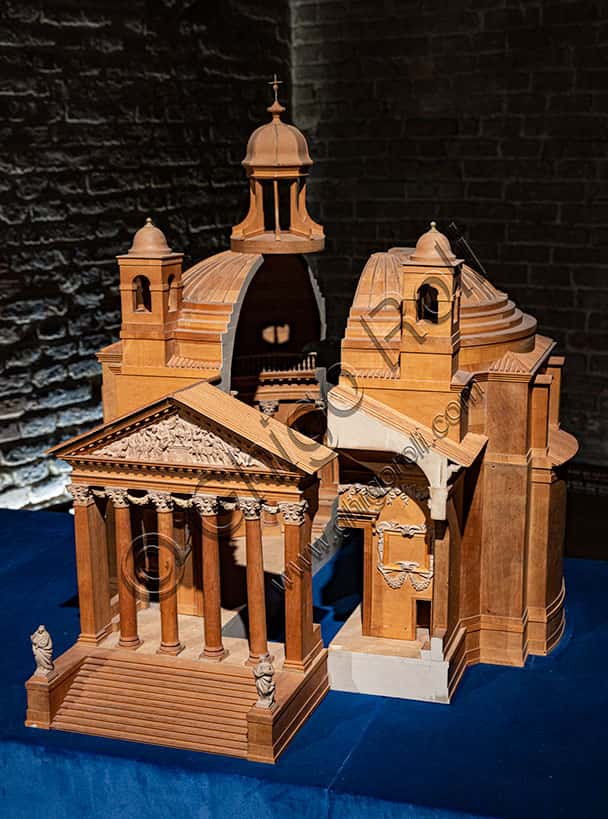 Wooden Model of the Tempietto at Villa Barbaro in Maser by Andrea Palladio