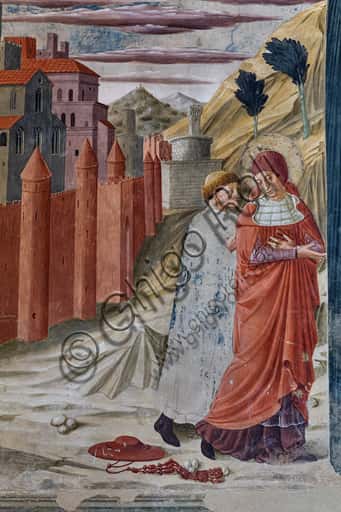 Fresco of St. Jerome Leaving Rome by Benozzo Gozzoli