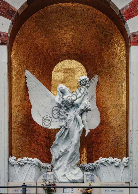 Elisi Monument by Francesco Penna, 1916 | Milan Monumental Cemetery