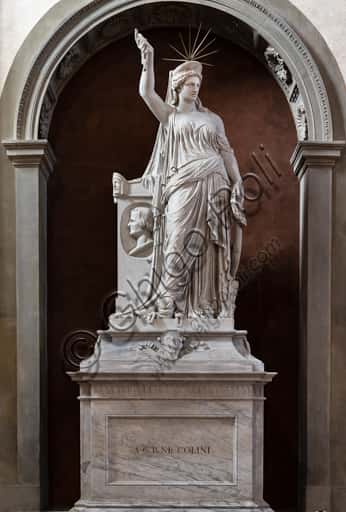 Giovan Battista Niccolini Monument by Pio Fedi in the Santa Croce Basilica