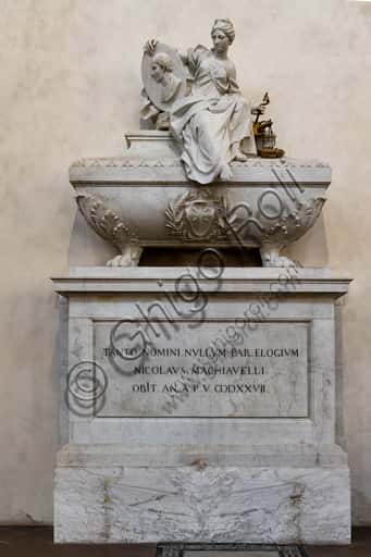 Monument to Niccolò Machiavelli in the Basilica of the Holy Cross, Florence
