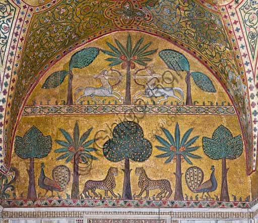 King Roger's Room Mosaics: Centaurs, Peacocks, and Leopards