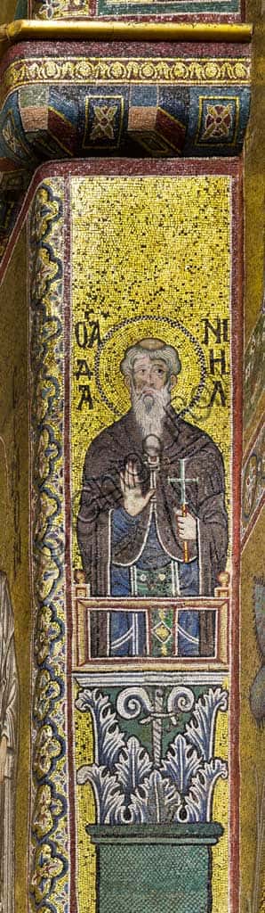 Byzantine Mosaic of Saint Daniel in Monreale Cathedral Apse