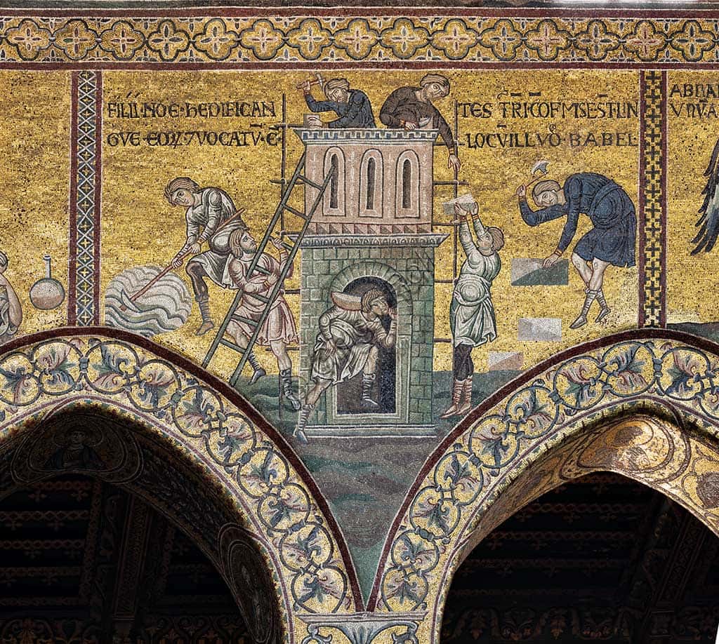 The Tower of Babel in the Byzantine Mosaics of Monreale Cathedral