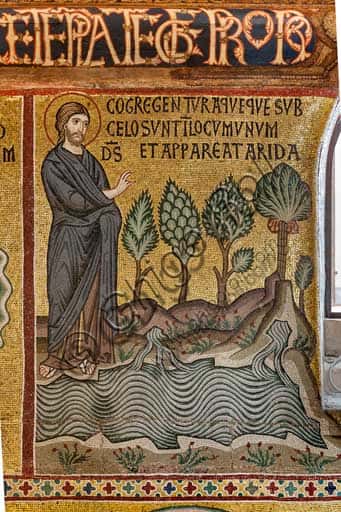 Creation Mosaic: God Dividing Earth from Waters in the Palatine Chapel