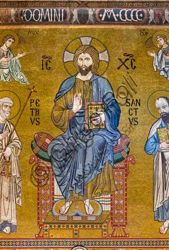 Mosaic of Christ in Majesty in the Palatine Chapel, Palermo
