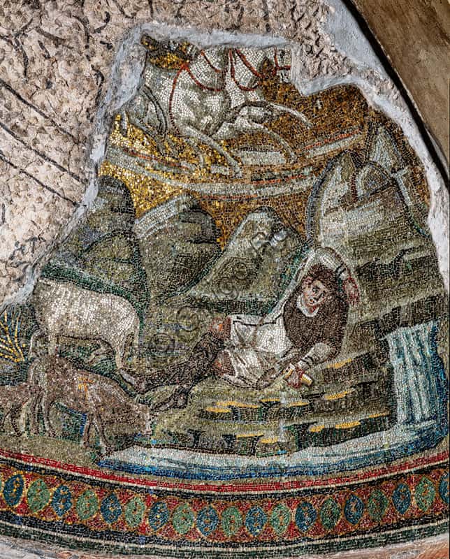 Rape of Elijah Mosaic in Milan: Roman Artwork of the 4th-5th Century
