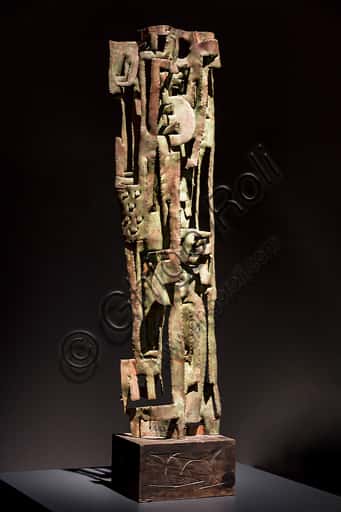 Vertical Motif by Mirko Basaldella: Copper Sculpture at the Museo Novecento Florence