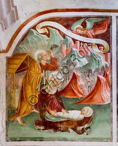 The Marriage at Cana Fresco by Giacomo Borlone de Buschis (1471)