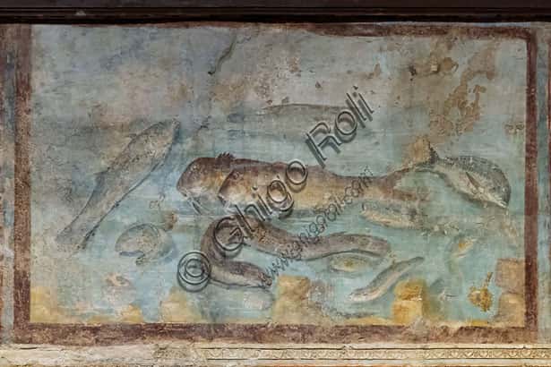 Still Life with Fish (Xenia) - Fresco from Pompeii