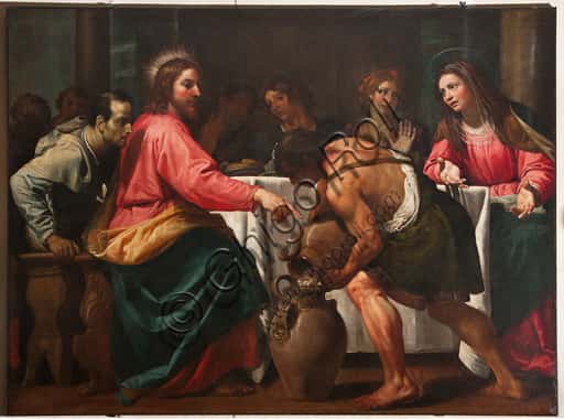 Wedding at Cana by Domenico Fiasella in Genoa Cathedral
