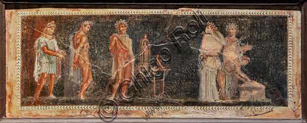 Orestes and Pylades before Iphigenia: Fresco from Herculaneum
