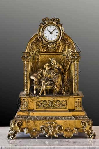 Orologio da Tavolo in Bronzo Dorato nel Palazzo dei Normanni di Palermo