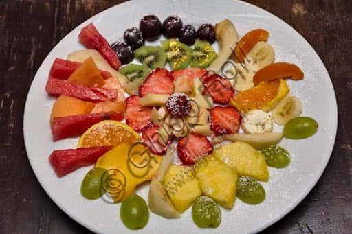 Fresh Fruit Salad at Osteria La Carrozza in Piacenza