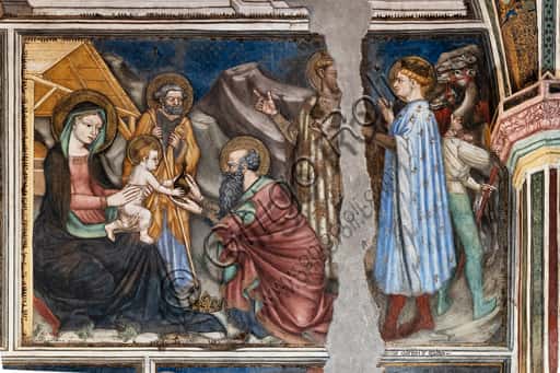 Affresco dell'Epifania di Ottaviano Nelli a Palazzo Trinci (1424)