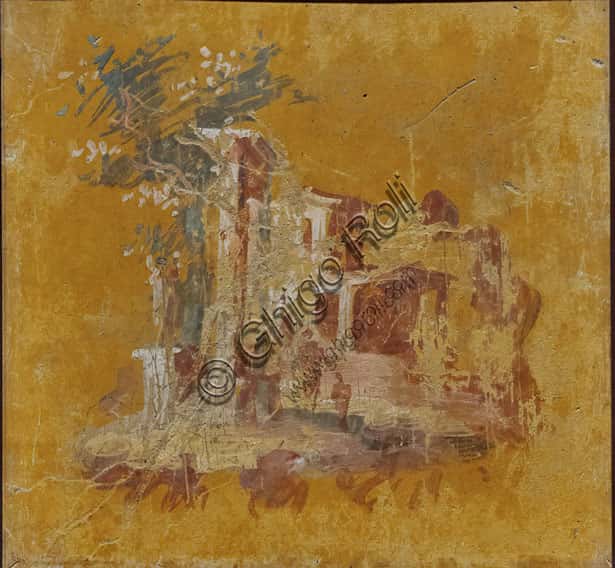 Sacral Idyllic Landscape - Fresco from the House of the Dancer, Pompeii