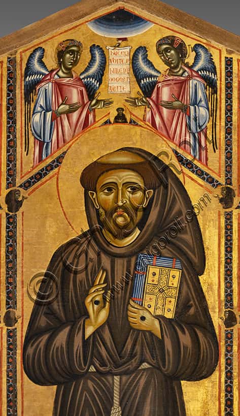 Bardi Altarpiece by Coppo di Marcovaldo: St. Francis and Angels