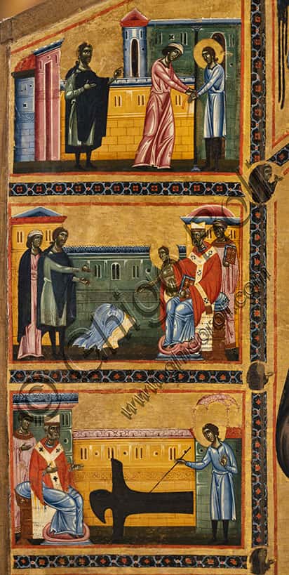 Coppo di Marcovaldo, Bardi Altarpiece: St. Francis Renounces Goods