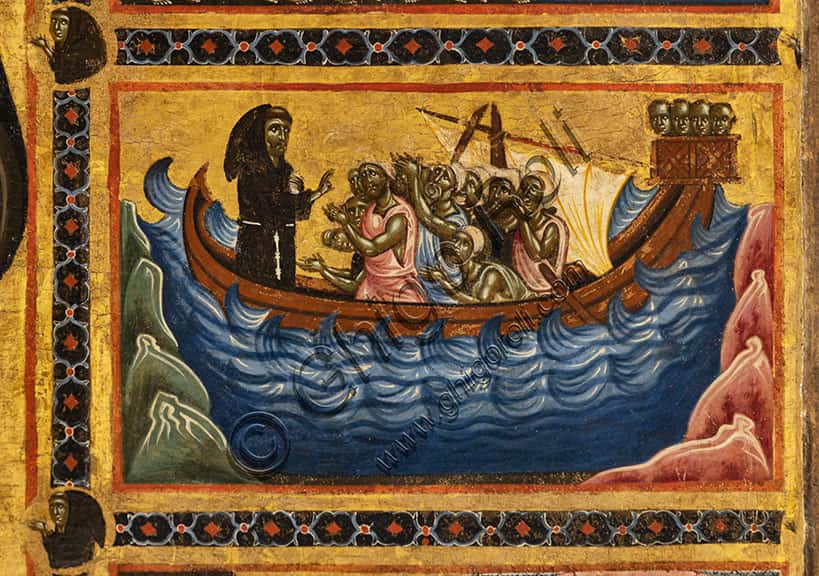 Coppo di Marcovaldo, St. Francis Saving a Boat - Bardi Altarpiece