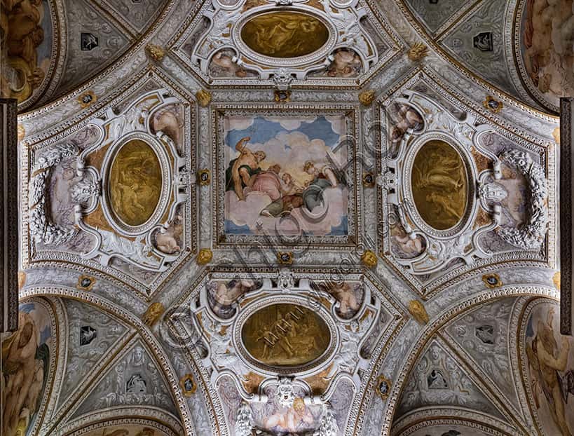Fresco of the Council of Gods Ceiling by Battista Zeloti