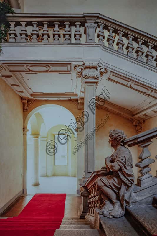 Clerici Palace Staircase of Honor in Milan: Early 18th Century Masterpiece
