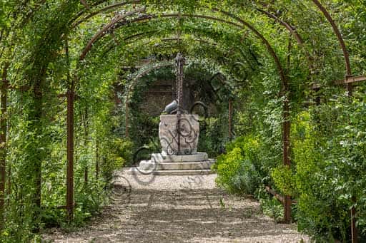 Palazzo Costabili Ferrara: Garden with Well-Curb and Bell Bucket Detail