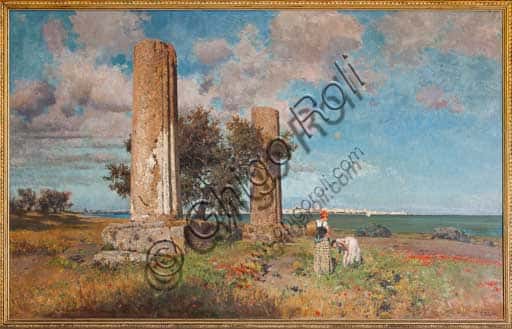 'Tempio di Giove a Siracusa' di Ettore de Maria Bergler a Palazzo dei Normanni