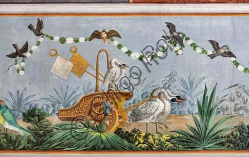 Volta Affrescata della Sala degli Uccelli a Palazzo dei Normanni: Cigni