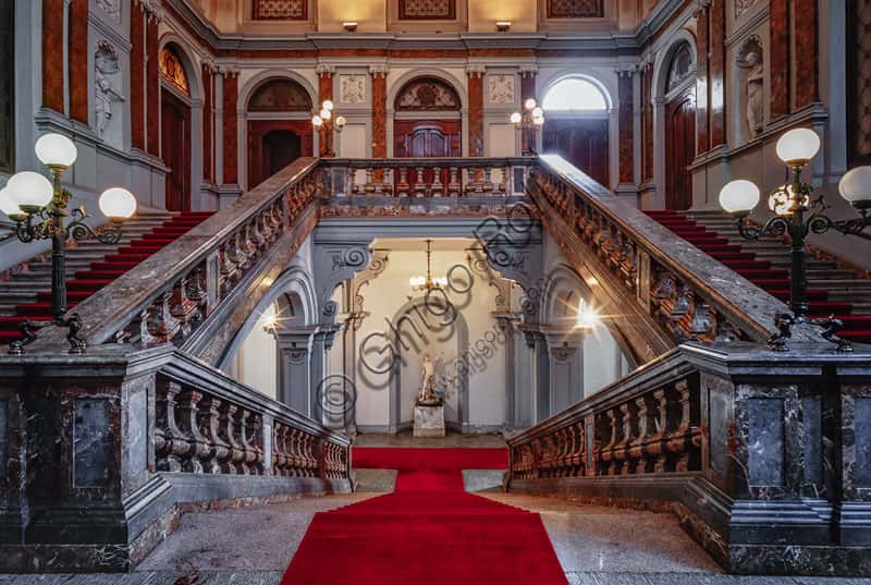 Staircase of Honors in Litta Palace, Milan: Baroque Masterpiece