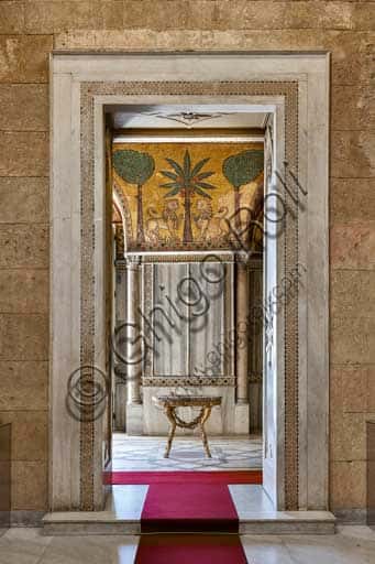Door to King Ruggero Room in the Palace of the Normans, Palermo
