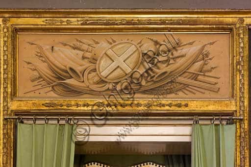 Sovrapporta con Panoplia di Salvatore Gregorietti a Palazzo dei Normanni