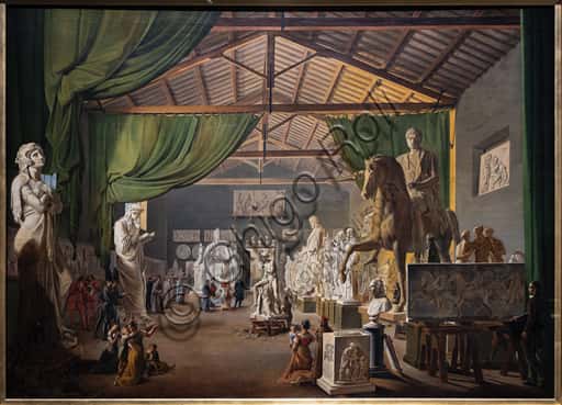 Papa Leone XII nello studio di Thorvaldsen: dipinto storico del 1826