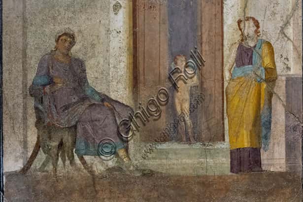 Paris and Helen in the House of Jason at Pompeii: Third Style Fresco