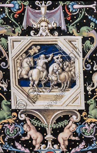 Particolare del Cavallo: Affresco nella Volta della Libreria Piccolomini