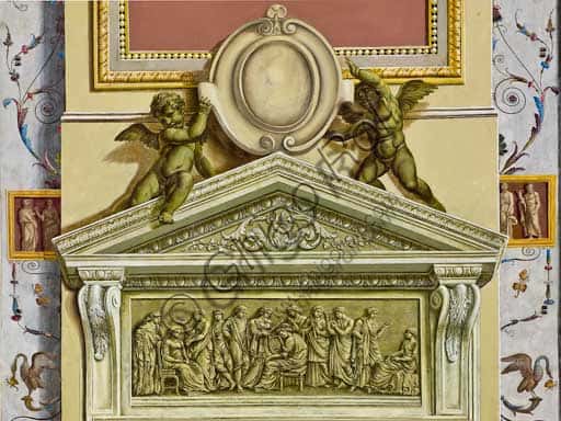 Fregio Decorativo a Secco nella Sala d'Ercole del Palazzo dei Normanni