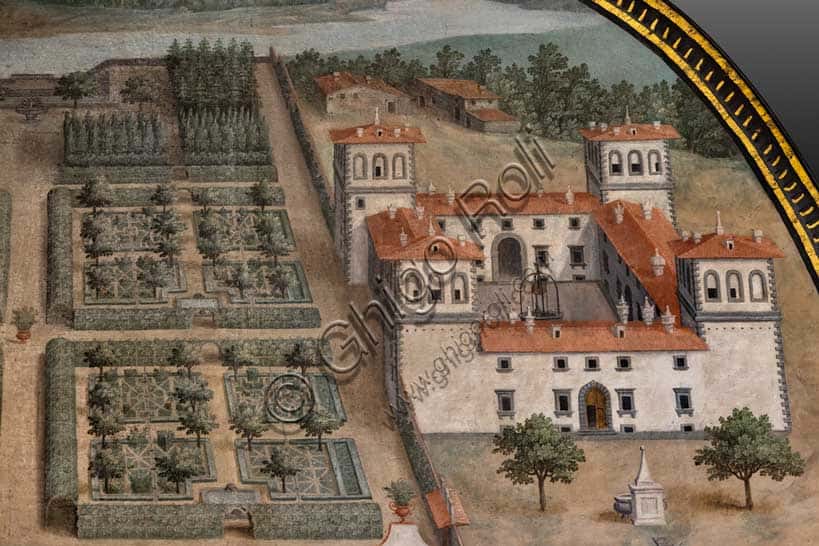Lunetta L'Ambrogiana di Giusto Utens: Villa Medicea a Firenze