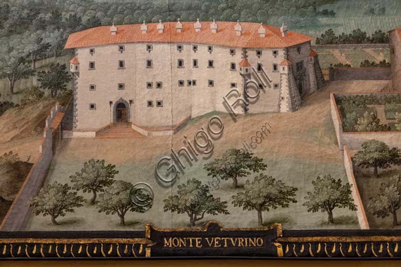 Lunetta di Giusto Utens: Villa Medicea di Montevettolini a Monsummano Terme
