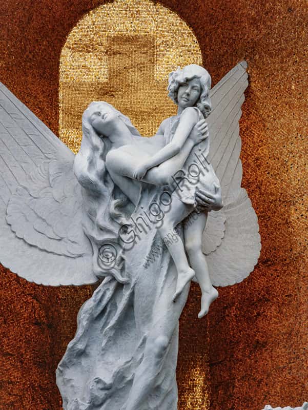 Monument Elisi by Francesco Penna, 1916 | Sculpture in Monumental Cemetery Milan